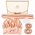 Kit Setavera  – Bonnet, Heatless Curler e Scrunchie in Seta Mulberry 22 Momme