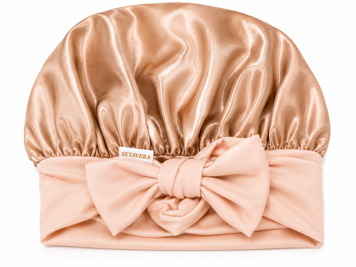 Kit Setavera  – Bonnet, Heatless Curler e Scrunchie in Seta Mulberry 22 Momme